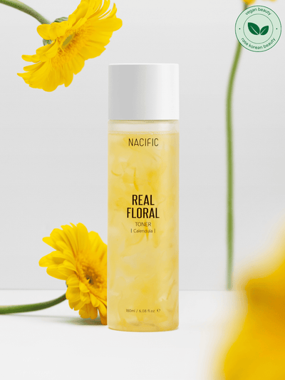 Nacific Fresh Herb Origin Calendula Toner – Soothing toner with real Calendula petals and Centella Asiatica extract for sensitive skin